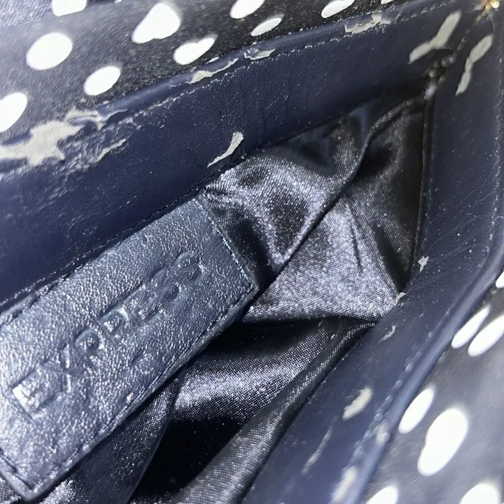 Express Heart Shape Polka Dot Clutch